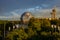 View of the globe in Flushing Meadows corona park in Queens New York