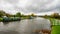 View of the Gloucester- Sharpness Ship Canal from the Lower Bridge at Purton, Berkeley, Gloucestershire, UK