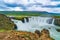 View of Godafoss waterfalls on the river Skjalfandafljot