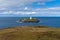 View of the Godrevy Lighthouse near Gwithian in St. Ives Bay