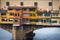 View of Gold (Ponte Vecchio) Bridge in Florence