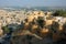 View of golden city Jaisalmer surrounded by Thar desert