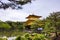 View of golden pavilion of Kinkakuji Temple in Kyoto, Japan