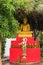 A view of the golden statue of Buddha, Luang Prabang, Laos. Vertical.