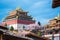 View of the golden temple in historical old town in chinese