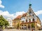View at the Gothic town hall in Amberg - Germany