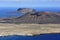 view of Graciosa Island (mount Mojon) from Mirador del Rio, Lanzarote Island