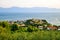 View of Gradac town located on the coast of Adriatic sea,Croatia.