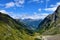 View of Gradental valley and Gradenmoos basin in in Schober group