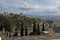 View of Granada with Alhambra from Mirador de San Nicolas, Spain