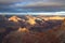 View of the Grand Canyon from the South Rim Trail in winter.