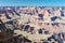 View of the Grand Canyon under blue sky