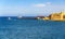 View of Grand Harbour Breakwater in Valletta