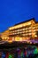 View of the Grand Hotel Kaohsiung at the night time