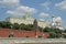 View of the Grand Kremlin Palace and the Ivan the Great Belltower. Moscow