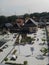 view of the grand mosque of demak, central java from the top of the tower of the grand mosque of demak