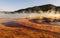 View of the Grand Prismatic Spring at Yellowstone national park,WY,USA