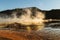 View of the Grand Prismatic Spring at Yellowstone national park,WY,USA