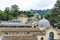 View of the Grands Thermes de La Bourboule, the thermal bath building at la Bourboule in the