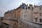 View of granite buildings of Saint-Malo in Brittany, France.