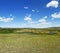 View of grassland in Mongolia