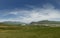 View of grassland in the steppe of Mongolia