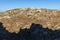 View of Gravina river canyon and park of the Rupestrian Churches of Matera