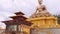 View of great Buddha Dordenma statue in Thimphu, Bhutan. Gigantic sitting Budha statue in the mountains of Bhutan.