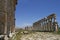 View in the Great Colonnade of Apamea ancient city in Syria