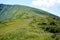 View of the green Carpathian mountains. On the way to Mount Hoverla, the highest point in Ukraine.