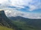 View and green grass on top of the mon jong mountain at Chaing mai, Thailand