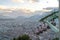 View of Grenoble from the heights of the Bastille