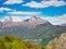 View of Grigna Meridionale as viewed from hiking trail to Corni di Canzo