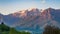 View of Grigna Settentrionale as viewed from hiking trail to Corni di Canzo