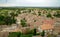 View on Grignan buildings\' roofs