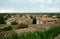 View on Grignan buildings\' roofs