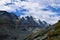 View of Grossglockner mountain peak in Glockner Group sub-range of High Tauern