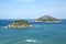 The view from Grumari Beach in the West Zone of Rio de Janeiro, Brazil