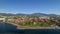 view of Guadalmansa beach on the coast of Estepona, Malaga.