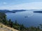 View of Gulf Islands in British Columbia