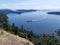 View of Gulf Islands in British Columbia