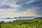 View At the Gulf of La Spezia, Liguria Italy from Montemarcello