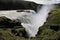 A view of the Gulfoss Waterfall in Iceland