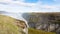 view of Gullfoss in canyon of Olfusa river