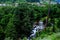 View of a gushing stream through the jungle