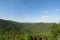 View from the Guttenberg castle ruins near Oberotterbach. Palatinate region in Rhineland-Palatinate in Germany