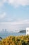 View of Gwangan bridge and blue ocean from Haeundae Dalmaji-gil Moontan Road in Busan, Korea