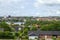 View of Haderslev, Denmark from Bragesvej on a summer day