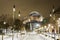 View of Hagia Sophia, Aya Sofya, museum in a snowy winter night