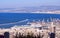 View Haifa Bay and Port from the Louis Promenade